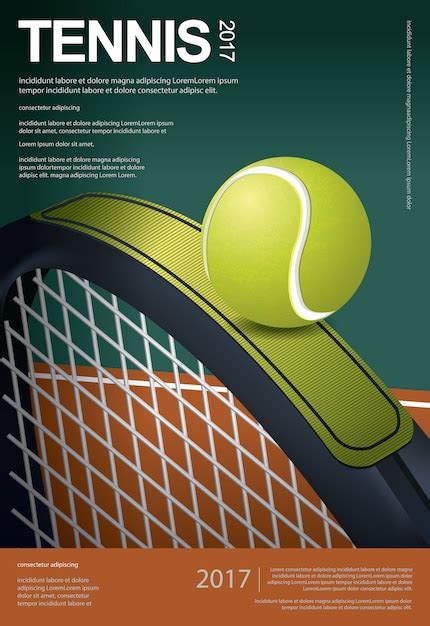 Premium Vector Tennis Championship Poster