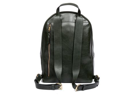 Leather Zipper Backpack - Handmade Leather Bag