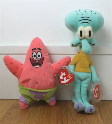 Ty Beanie Babies Squidward Tentacles From Spongebob Squarepants