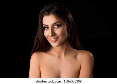 Beautiful Brunette Nude Cropped Portrait Stock Photo Shutterstock