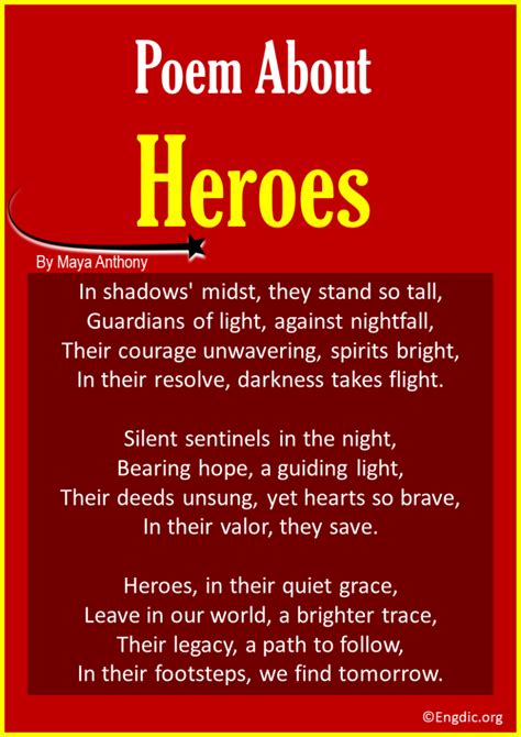 Best Short Poems About Heroes Engdic