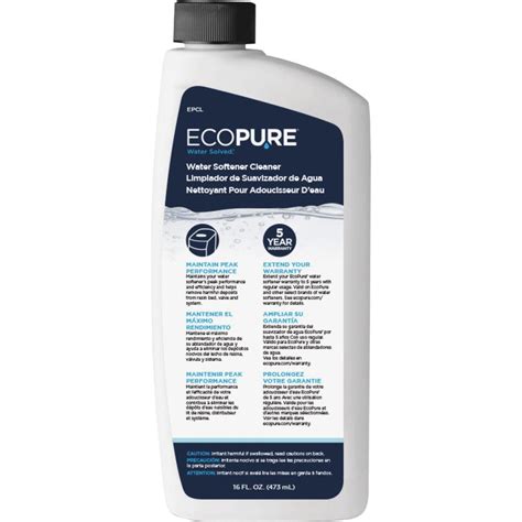 Ecopure 16 Oz Liquid Water Softener Cleaner Doublehardware