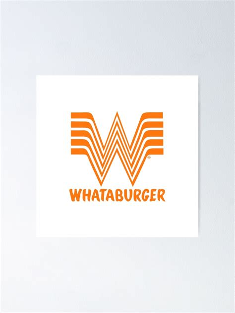 Orange Whataburger W Logo Poster For Sale By Jipatketloro Redbubble