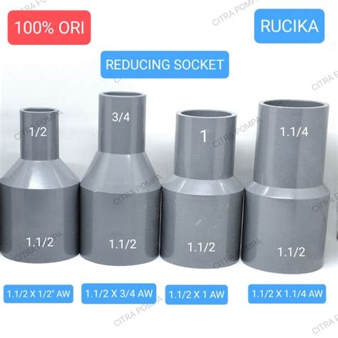 Jual Rucika Plok Sok X Aw Reducing Socket X Aw