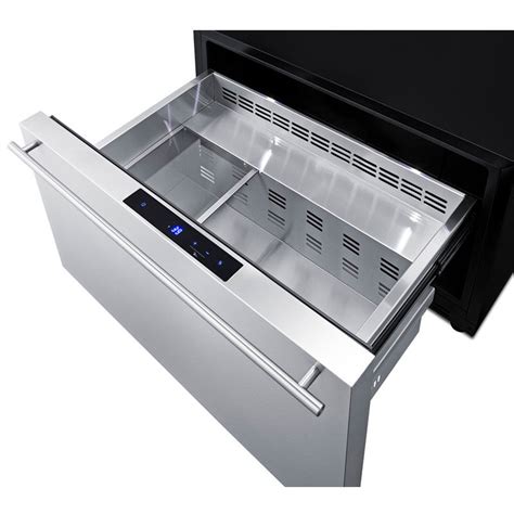 Summit 30 in. 2.5 cu. ft. Refrigerator Drawer - Stainless Steel/Panel ...