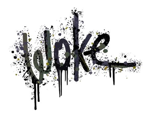 Letras Woke En Estilo Graffiti Ilustraci N Aislada Vectorial Vector