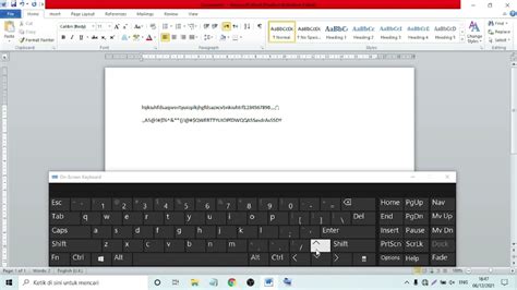 Ms Office Word Mengenal Fungsi Dasar Keyboard Youtube