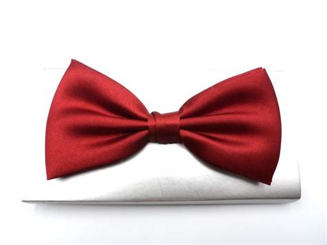 Buy Online Plain Burgundy Bow Tie - Knightsbridge Neckwear