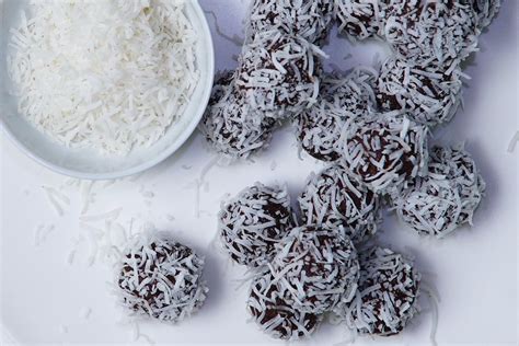 Healthy Cacao Coconut And Date Bliss Balls