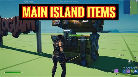 🔴how To Get Main Island Items In Your Island Fortnite Creative