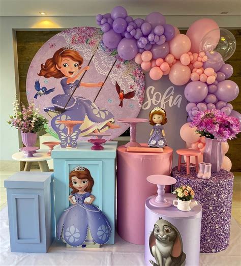 Decoracao De Festa Princesa Sofia - Princesa sophia decoração | Festa da princesa sofia decoracao, Festa de ...