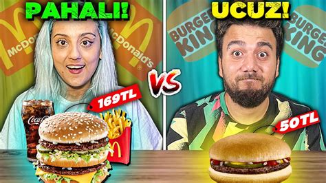 Mc Donalds Vs Burger K Ng Ucuz Vs Pahali Yemekler Kar Ila Tirdik