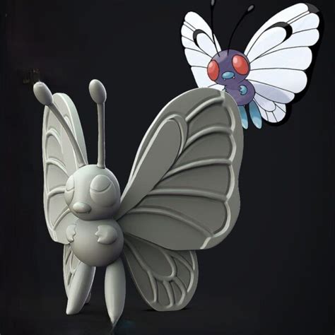 STL File Pokemon Butterfree 3dprintingfigure