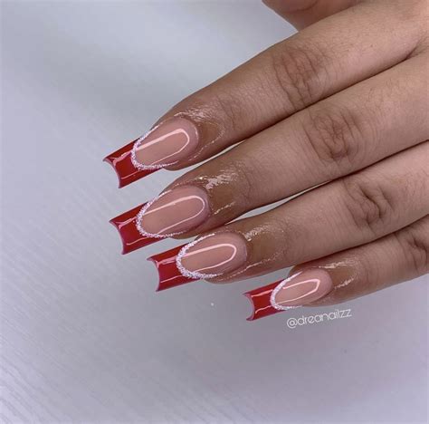 Stylish Red French Tip Nails You Ll Want To Try Artofit