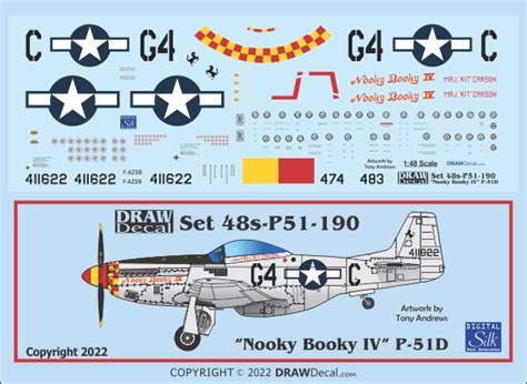 Nooky Booky IV P 51D Released DRAW Decal