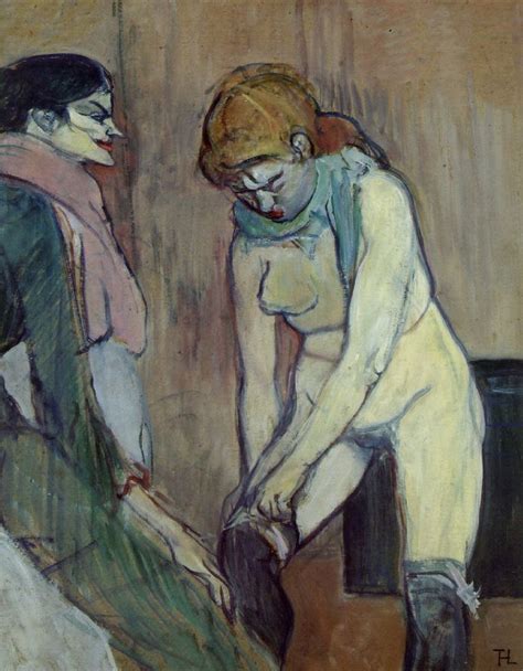 Woman Pulling Up Her Stocking 1894 By Henri Toulouse Lautrec Artchive