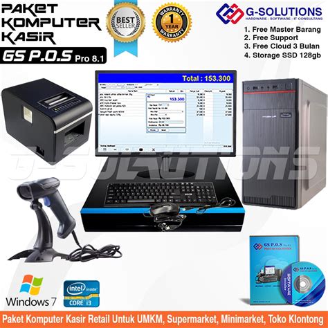 Jual Komputer Kasir Retai Umkm Paket Komputer Kasir Supermarket Pc