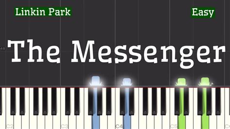 Linkin Park The Messenger Piano Tutorial Easy YouTube