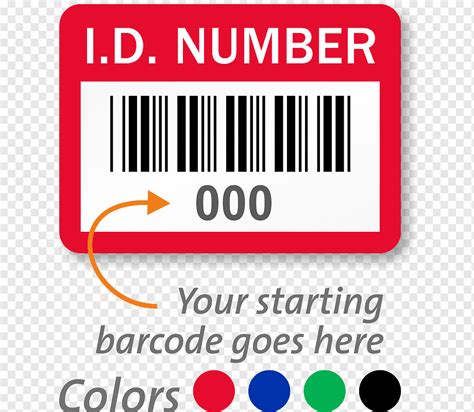 Label Asset Tracking Sticker Barcode Identification Labels Text