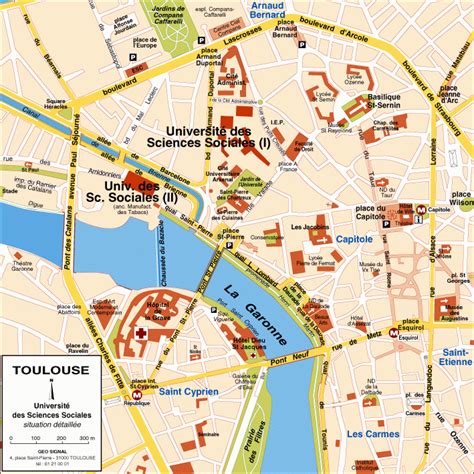 Toulouse Sightseeing Map 60 Photos