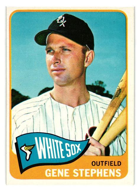 Topps Baseball Set High Gene Stephens Nm Chicago White Sox