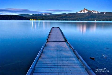 Marina At Detroit Lake State Park Oregon Photography