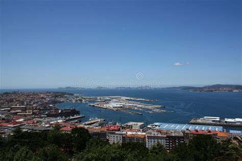 Vigo Port Area, Galicia Region, Spain Stock Photo - Image of aerial ...