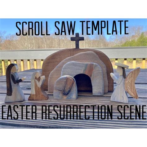 Resurrection Scene Scroll Saw Template Easter Template Etsy Artofit