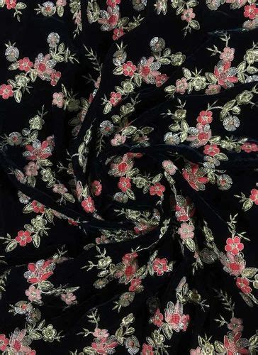 Black Velvet Fabric At Rs Meter Printed Velvet Fabric In Surat