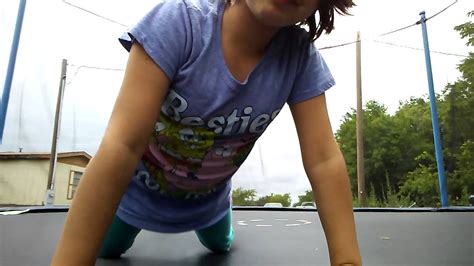 Me Doing Gymnastics On Trampoline Youtube