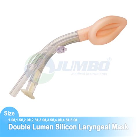 Disposable Reusable Reinforced Double Lumen Silicon Laryngeal Mask