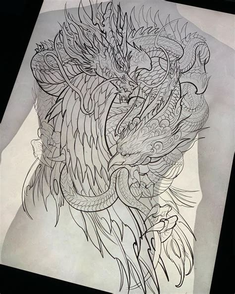 Irezumi Collective Trên Instagram 🐉🦅⁠ Artwork By Girin⁠ Location