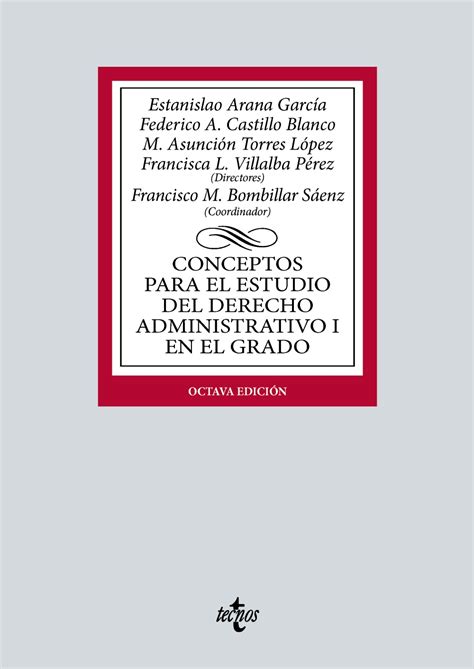 Libro Conceptos Para El Estudio Del Derecho Administrativo I En El