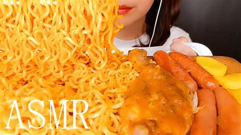 Asmr Mukbang Spicy Fire Noodle 불닭볶음면 ブルダックポックンミョン ｜ No Talking