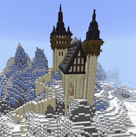 Minecraft Medieval Mountain Castle