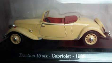 Voiture Miniature Citroen Traction Six Cabriolet Eur