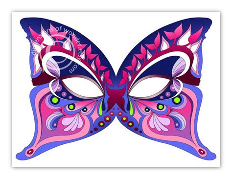 Butterfly Mask Template