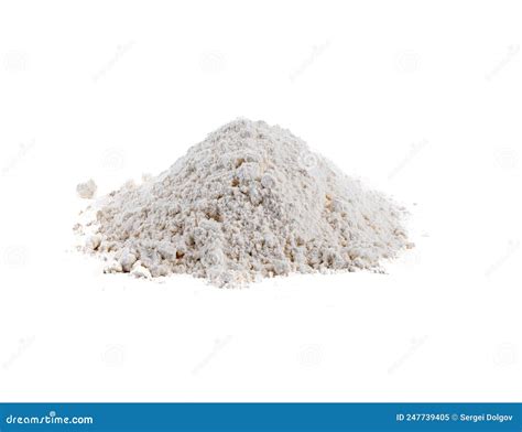 Heap Of Durum Wheat Flour On A White Background Stock Image Image Of