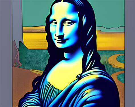 KREA AI Mona Lisa In The Style Of Moebius