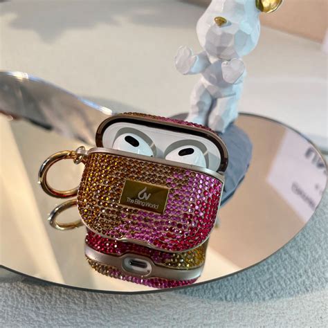 Four Colors Diagonal Gradient Glitter Diamonds for Apple for airpods 3