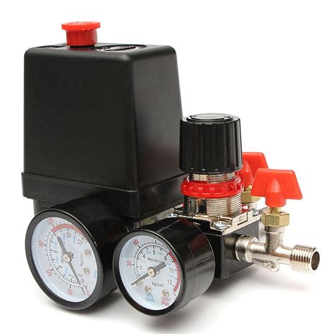 125psi Air Compressor Pressure Valve Switch Control Manifold Regulator