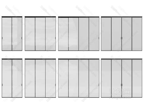 现代玻璃推拉门3d模型下载模型id142194 让提网