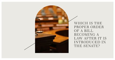 Which Is The Proper Order Of A Bill Becoming A Law After It Is