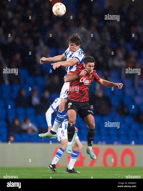 Robin le Normand of Real Sociedad during the Copa del Rey match between ...