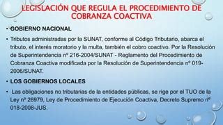 El Procedimiento De Cobranza Coactiva PPT