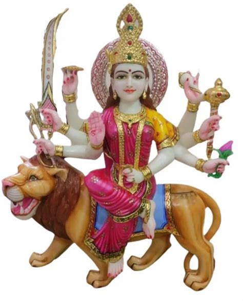 Multicolor Painted 35 Feet Durga Mata Statue For Worship At Rs 65000