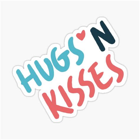 Hugs And Kisses Sticker For Sale By Naderink Redbubble