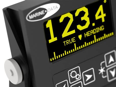 Md71hr Digital Compass Heading Repeater Display Marine Data Systems