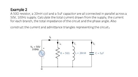 Rlc Parallel Circuit Example - Circuit Diagram