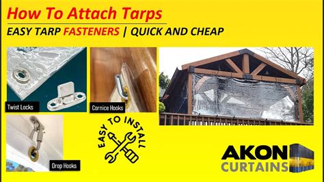 Tarp Fasteners Hang Your Tarp With This Hardware Quick And Easy Tarp Hangers Youtube